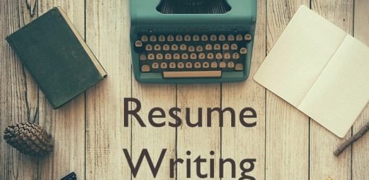 resume writing for job application